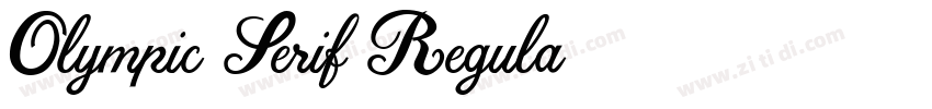 Olympic Serif Regula字体转换